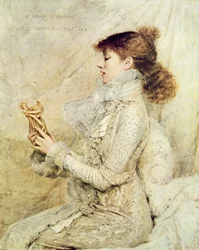 Portret van Sarah Bernhardt (1844-1923) 1879, uit 